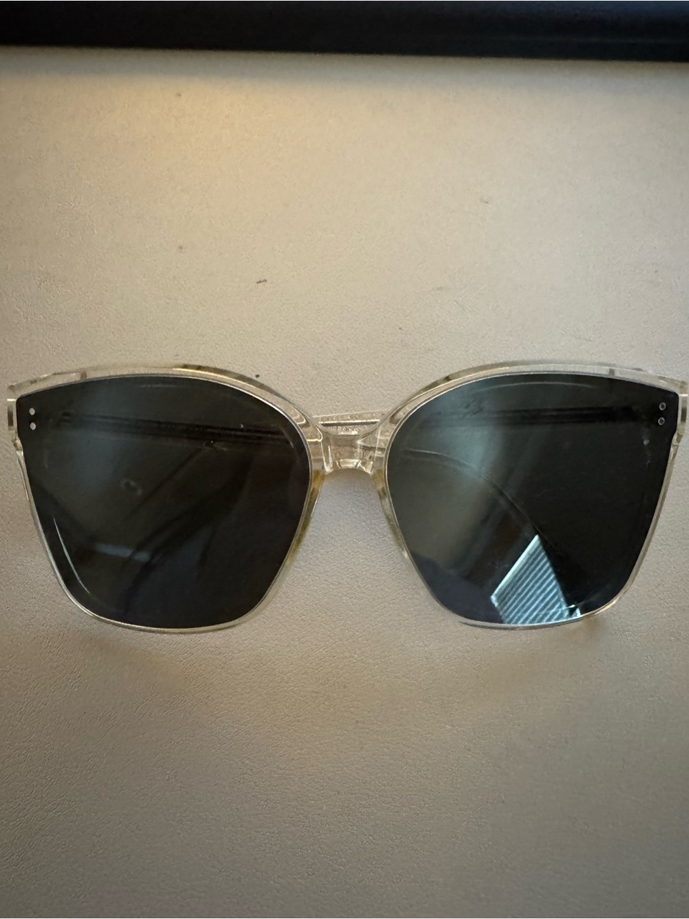 Gentle Monster Clear Frame with Black Lens Women's Sunglasses